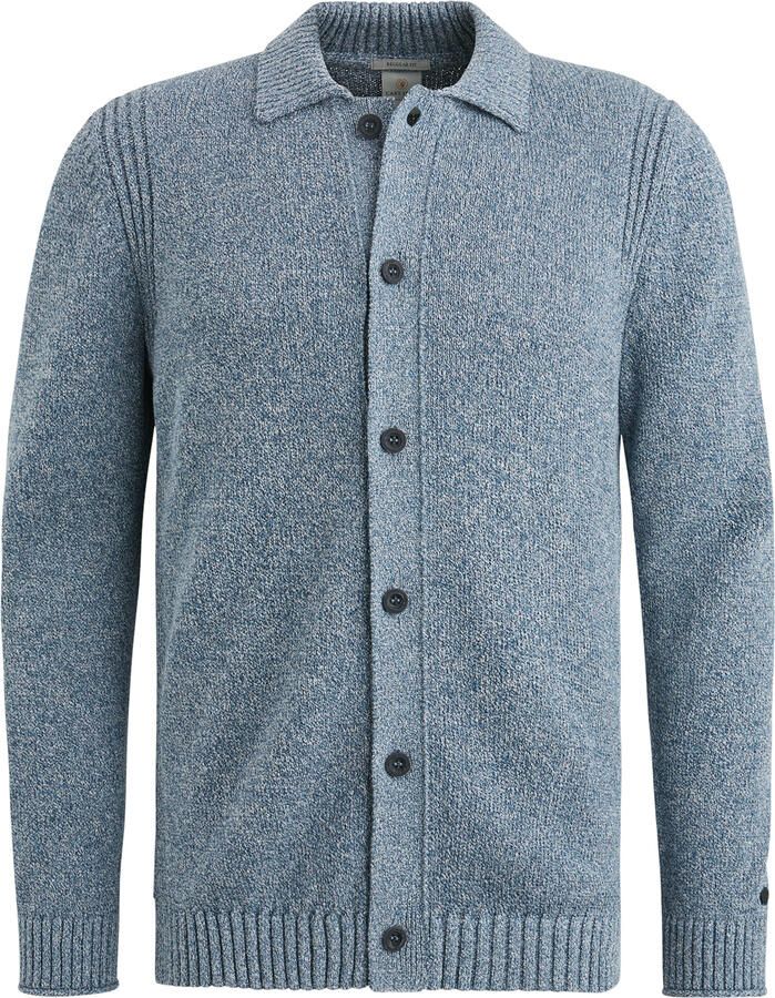 Cast Iron gebreid vest blauw grof gebreid - Foto 8