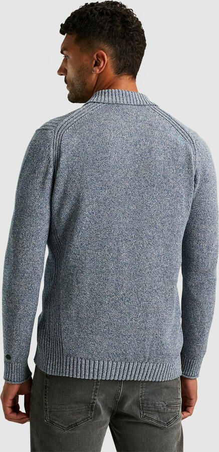 Cast Iron gebreid vest blauw grof gebreid - Foto 11