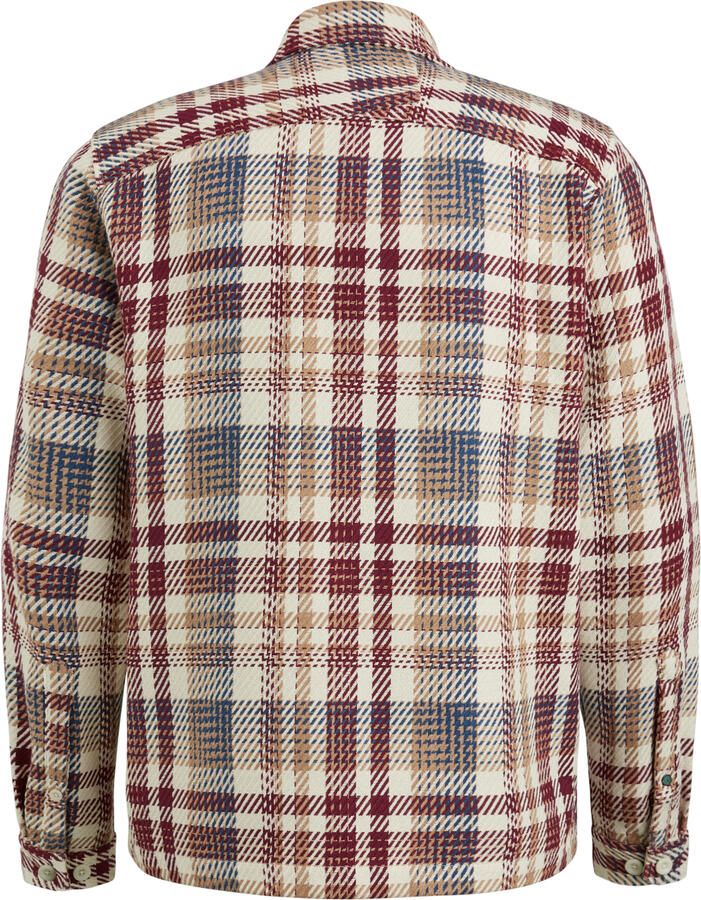 CAST IRON Heren Overshirts Long Sleeve Heavy Check Regular Fit Beige - Foto 2