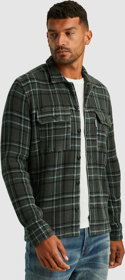 CAST IRON Heren Overshirts Long Sleeve Shirt Yd Check Regular Fit Groen - Foto 6