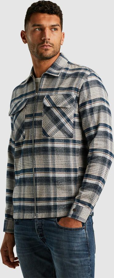 Cast Iron overshirt blauw - Foto 4