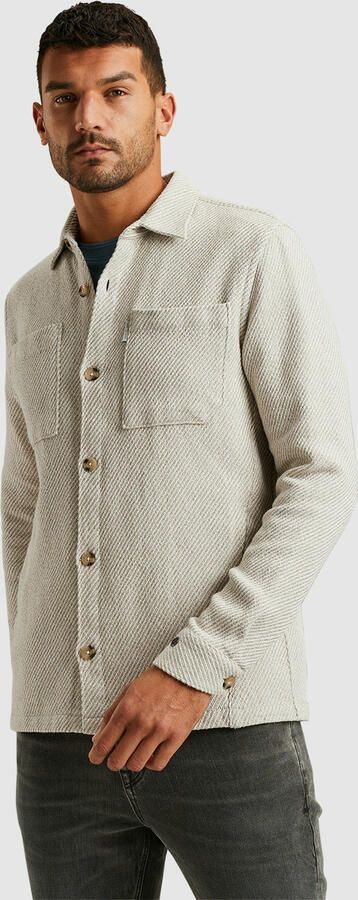 Cast Iron Gestructureerd Overshirt Lange Mouw Regular Fit Gray Heren - Foto 9