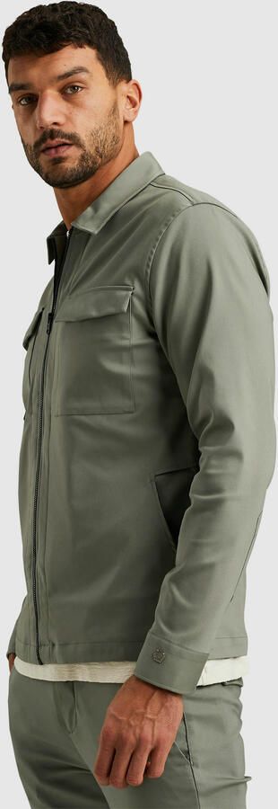 CAST IRON Heren Overshirts Long Sleeve Shirt Overshirt Regular Fit Groen - Foto 4