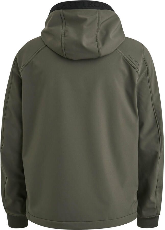 Cast Iron Superbolt Softshell Jas met Afneembare Capuchon Green Heren - Foto 9