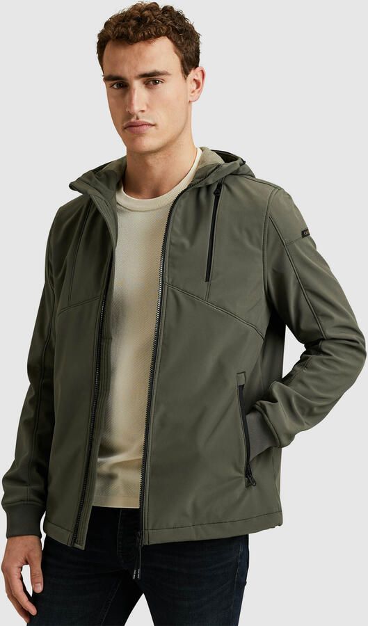 Cast Iron Superbolt Softshell Jas met Afneembare Capuchon Green Heren - Foto 10