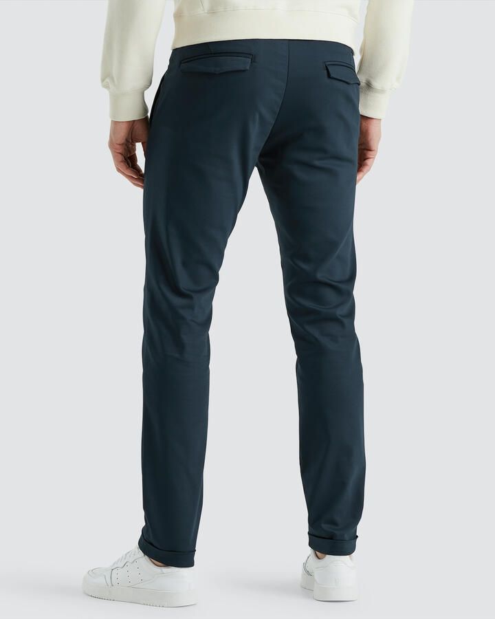 Cast Iron Chino Riser Stretch Broek Blue Heren