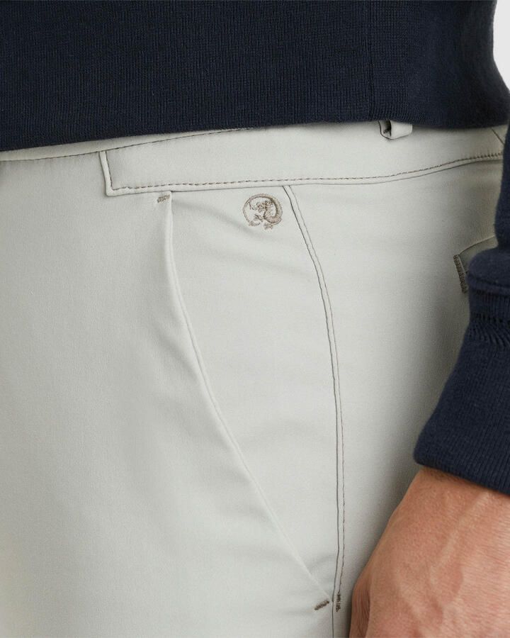 CAST IRON Heren Broeken Riser Chino Stretch Grijs