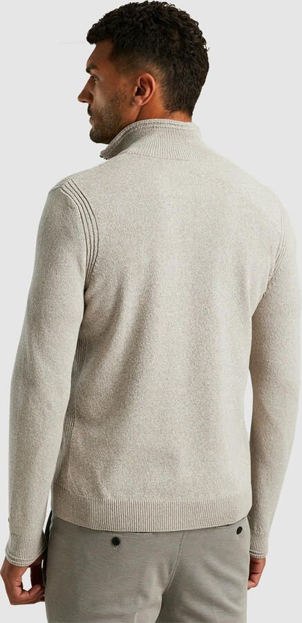 Cast Iron Half Zip Katoenmix Pullover Gray Heren - Foto 4