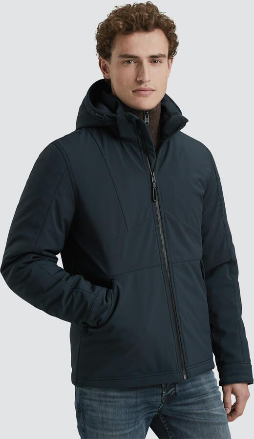 CAST IRON Heren Jassen Short Jacket Softshell Superbolt Blauw
