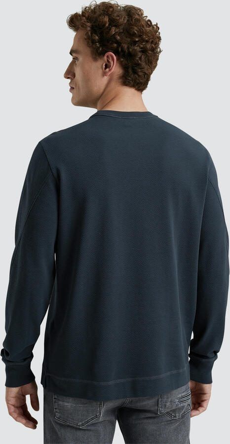 Cast Iron gebreide regular fit longsleeve navy - Foto 2