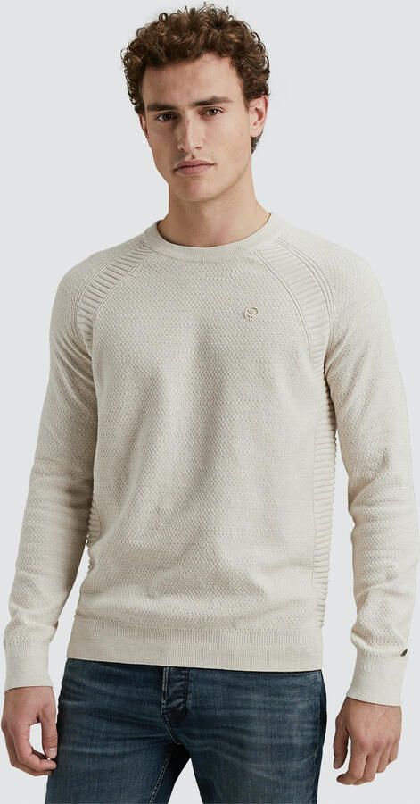 CAST IRON Heren Truien & Vesten Crewneck Cotton Heather Plated Blend Beige - Foto 5
