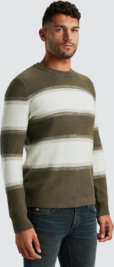 Cast Iron Katoenmix Crewneck Pullover Green Heren - Foto 4