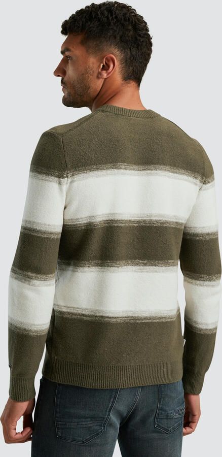 Cast Iron Katoenmix Crewneck Pullover Green Heren - Foto 2
