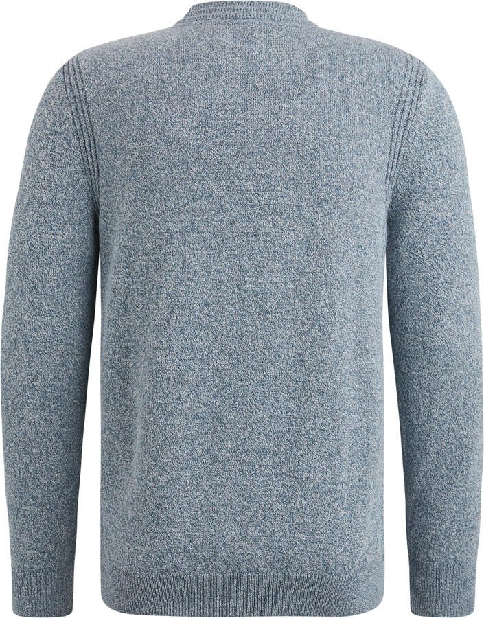 Cast Iron Mock Neck Katoenmix Pullover Gray Heren - Foto 4