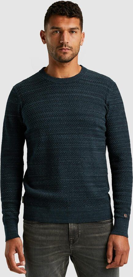 Cast Iron Crewneck Pullover Ckw2411353 Blue Heren - Foto 4