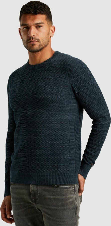 Cast Iron Crewneck Pullover Ckw2411353 Blue Heren - Foto 3