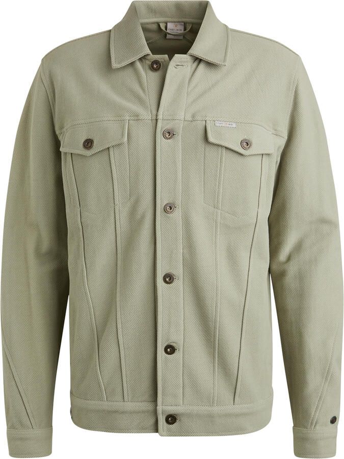 Cast Iron Knoopjas Twill Sweat Green Heren