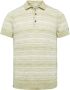 CAST IRON Heren Polo's & T-shirts Short Sleeve Polo Cotton Slub Stripe Knitted Polo Groen - Thumbnail 2