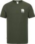 CAST IRON Heren Polo's & T-shirts Short Sleeve R-neck Regular Fit Cotton Twill Groen - Thumbnail 3