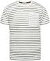 CAST IRON Heren Polo's & T-shirts Short Sleeve R-neck Regular Fit Cotton Slub Gebroken Wit - Thumbnail 2
