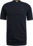 Cast Iron Knitted T-Shirt Navy Blauw Heren - Thumbnail 2