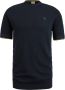Cast Iron Knitted T-Shirt Navy Blauw Heren - Thumbnail 1