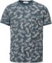 Cast Iron Donkerblauwe T-shirt Short Sleeve R-neck Relaxed Fit Cotton Twill - Thumbnail 3