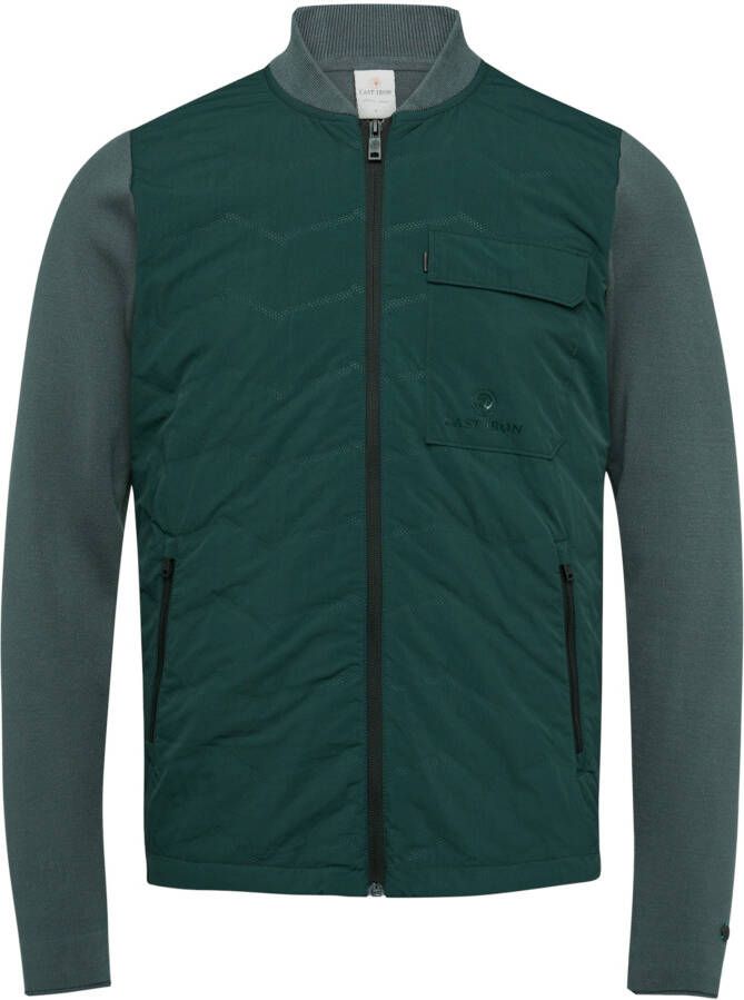 Cast Iron Zip jacket soft viscode blend urban chic Groen Heren