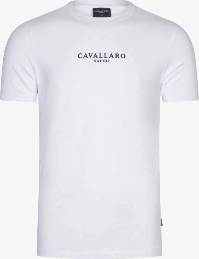 Cavallaro Napoli T-shirt Bari met logo white