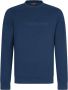 Cavallaro Napoli sweater met printopdruk petrol blue - Thumbnail 1