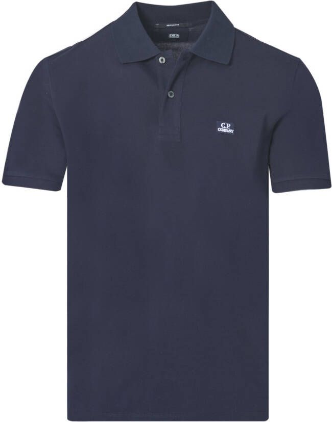 C.P. Company Klassiek Poloshirt met Regular Fit en Korte Mouwen Blauw Heren