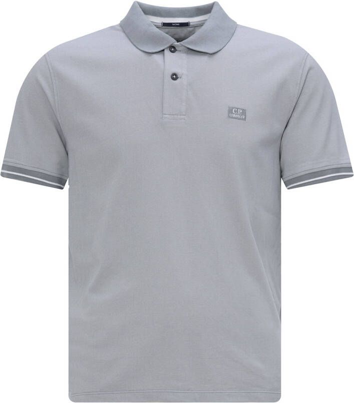 C.P. Company Katoenen Polo Shirt Gray Heren
