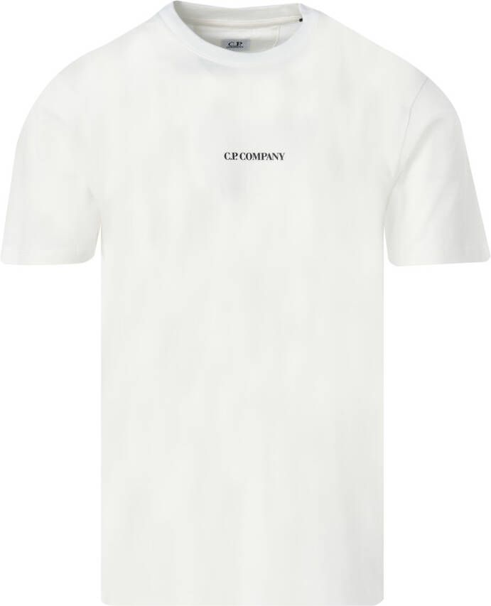 C.P. Company Klassiek Wit T-Shirt met Korte Mouwen White Heren