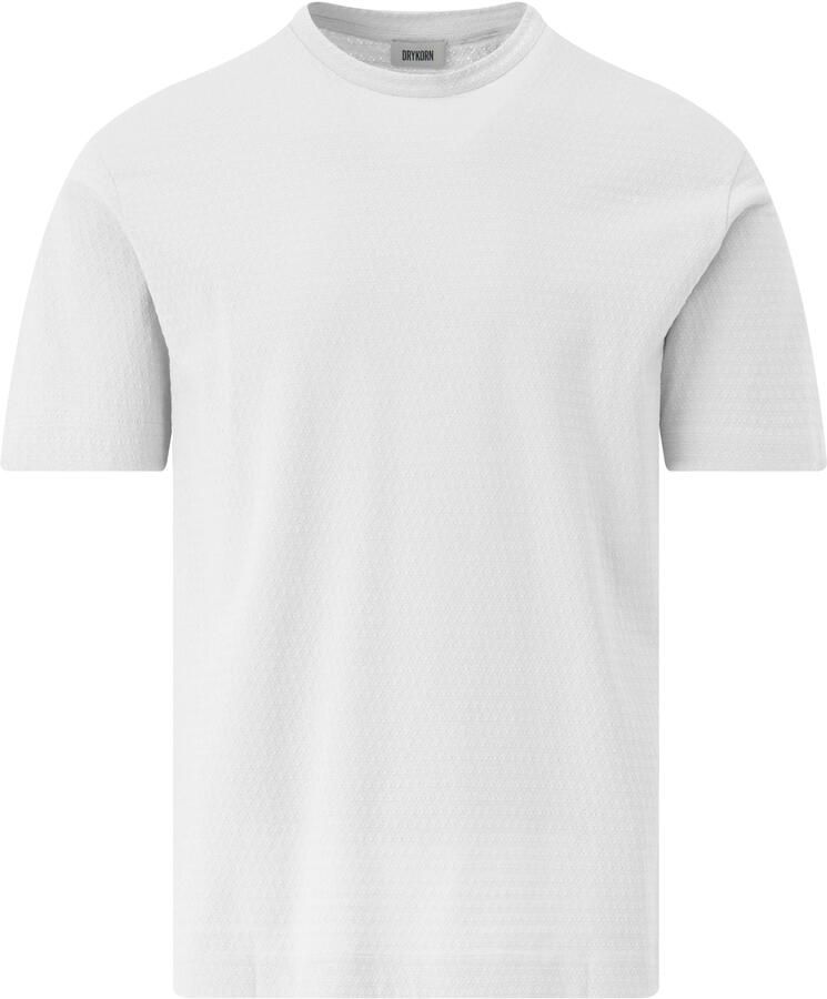 Drykorn T-shirt met structuurmotief model 'GILBERD' - Foto 2