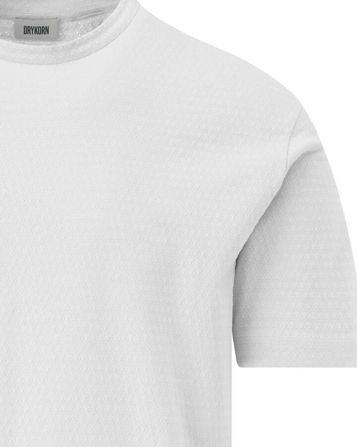 Drykorn T-shirt met structuurmotief model 'GILBERD'