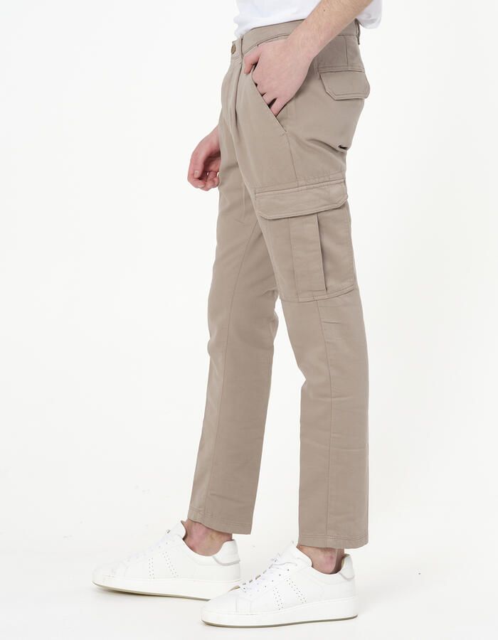 Drykorn Slim-Fit Cargo Broek Lago 10 Beige Heren - Foto 4