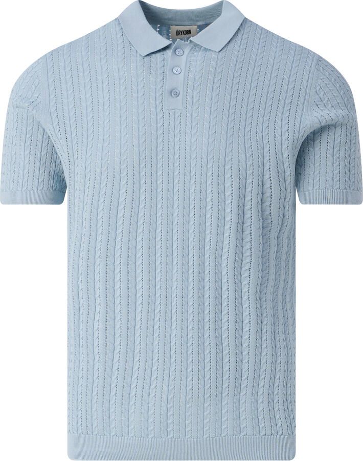 Drykorn Slim fit poloshirt met knoopsluiting model 'TRITON' - Foto 2