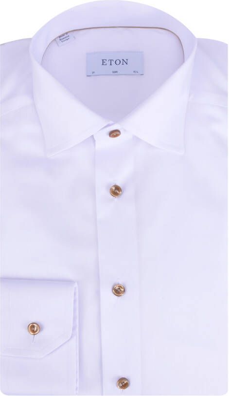 Eton Witte Overhemd 100010748 00 White Heren