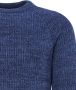 Barbour trui ronde hals donkerblauw effen lamswol - Thumbnail 2