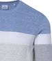 Blue Industry gestreepte fijngebreide pullover ecru - Thumbnail 6