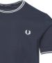 Fred Perry T-shirt met korte mouwen en contrastdetails Black Heren - Thumbnail 9