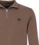 Fred Perry Camel Sweater Half Zip Sweatshirt - Thumbnail 8