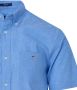 Gant Short Sleeve Overhemd Linnen Lichtblauw Blauw Heren - Thumbnail 7