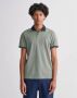 Gant Short-sleeved pique shirt in regular fit Groen Heren - Thumbnail 4