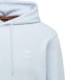Hugo Boss hoodie sweater lichtblauw effen 100% katoen - Thumbnail 6