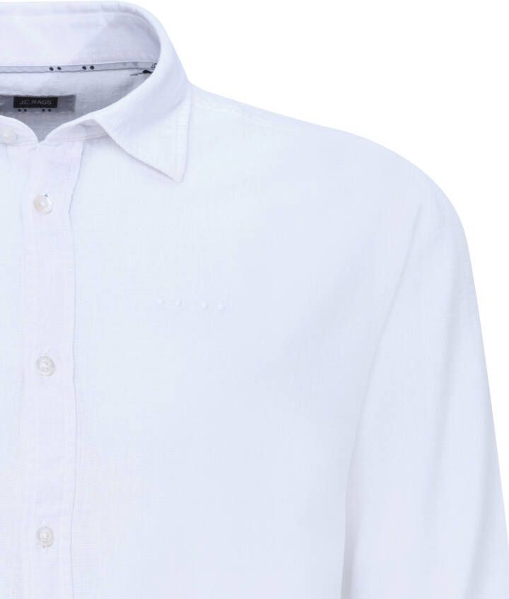 J.C. Rags regular fit overhemd Jayden Linen white - Foto 2