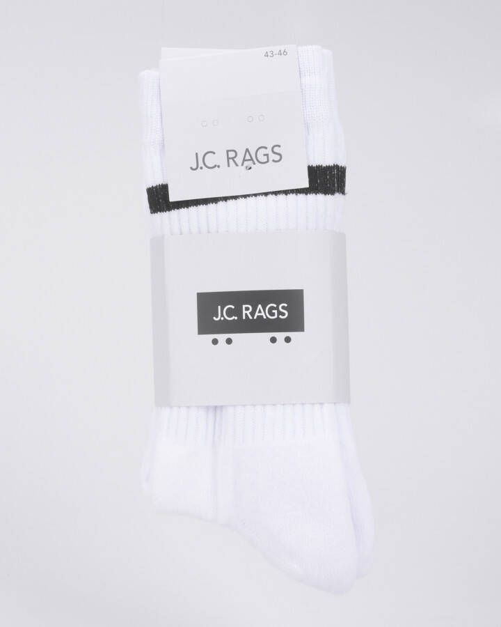 Genti J.C. RAGS Sportsokken 3-pack wit - Foto 3