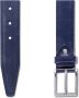 Profuomo herenriem navy blue calf leather - Thumbnail 6