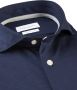 Profuomo business overhemd slim fit donkerblauw effen katoen - Thumbnail 6