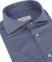 Profuomo Blauw X-Cutaway Overhemd Blauw Heren - Thumbnail 3